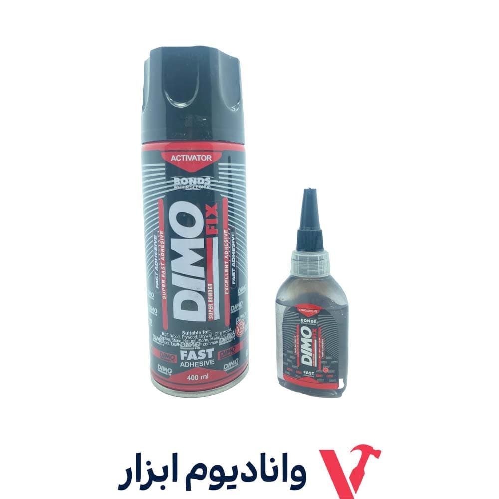 چسب 123 دیمو مشکی حجم 400ml (عمده/کارتن25 عددی) — تصویر ۲