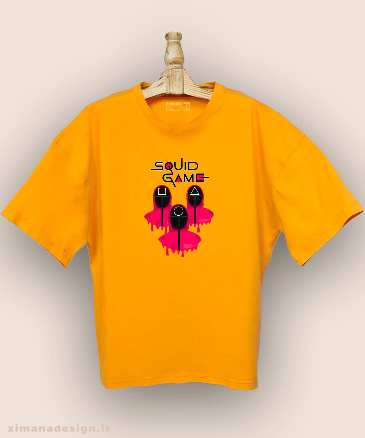 تیشرت لش مردانه و زنانه طرح اسکویید گیم کد 1049 — تصویر ۸