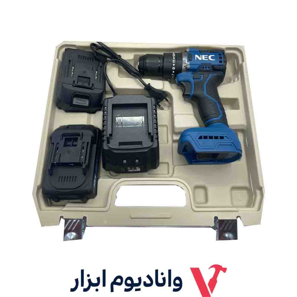 دریل شارژي ان ای سی 21 ولت براش لس مدل 2188 — تصویر ۳