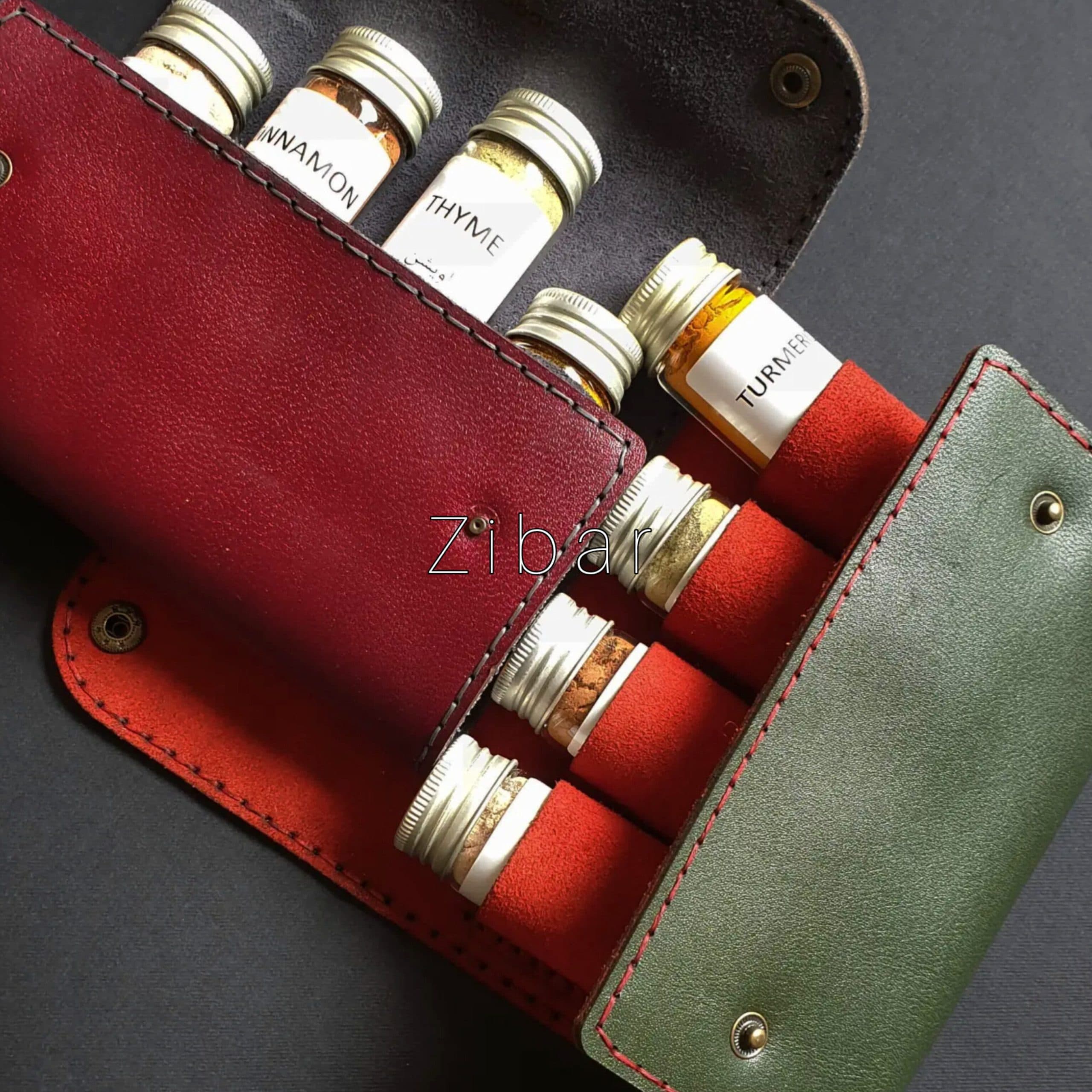 کیف ادویه چرمی زیبار