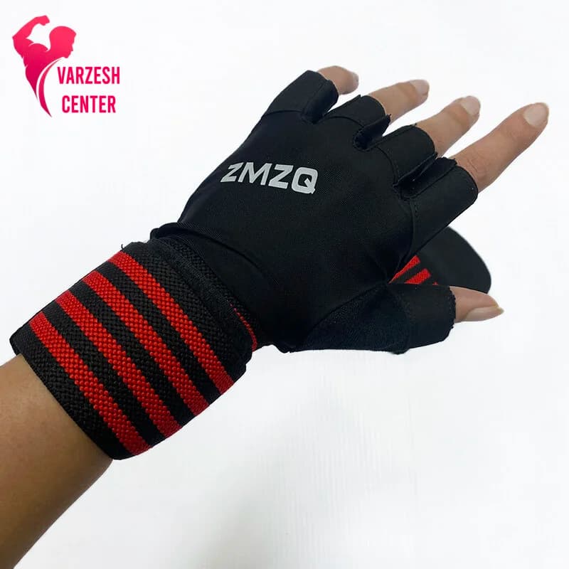 دستکش بدنسازی مچ‌ بند دار ZMZQ — تصویر ۵