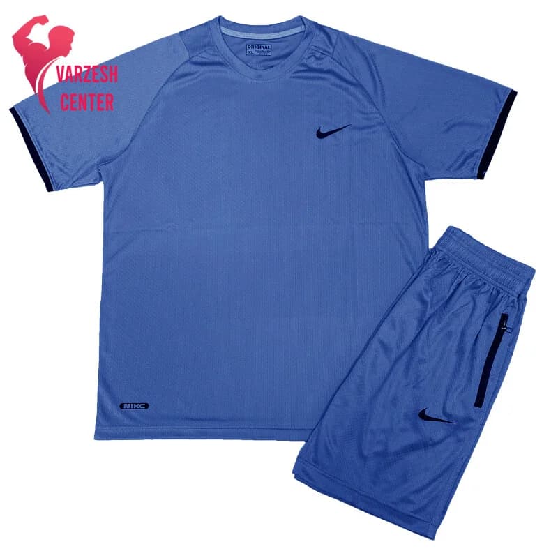 ست تی‌ شرت و شلوارک کندویی پلاس طرح 2 — تصویر ۲