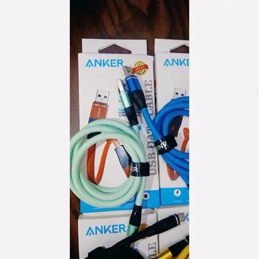 کابل شارژ تایپ C برند Anker | فست شارژ، مقاوم، انتقال داده پرسرعت — تصویر ۴