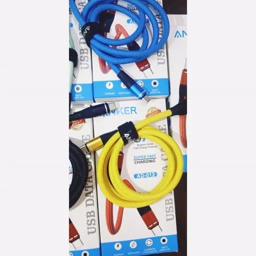 کابل شارژ تایپ C برند Anker | فست شارژ، مقاوم، انتقال داده پرسرعت — تصویر ۶