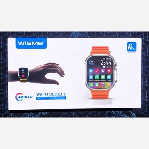 ساعت هوشمند Wisme WS-75 Ultra 2 | با 3 بند، نمایشگر AMOLED — تصویر ۴