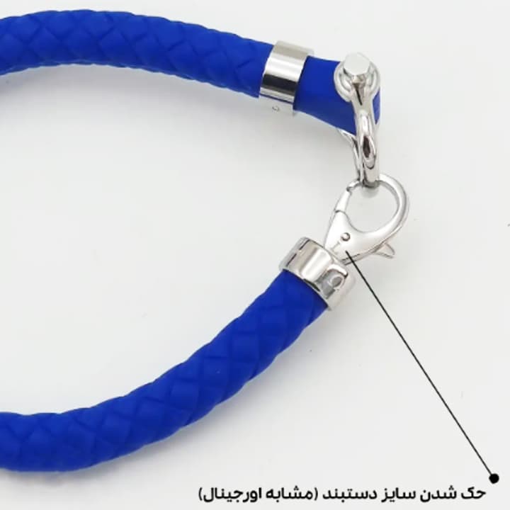 دستبند امگا بند رابر آبی کاربنی (کیفیت مستر) — تصویر ۲