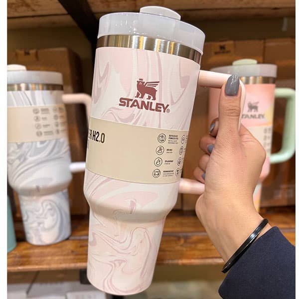 تراول ماگ استنلی ماربل مدل QUENCHER H2O TUMBLER حجم 1.180 لیتر — تصویر ۴