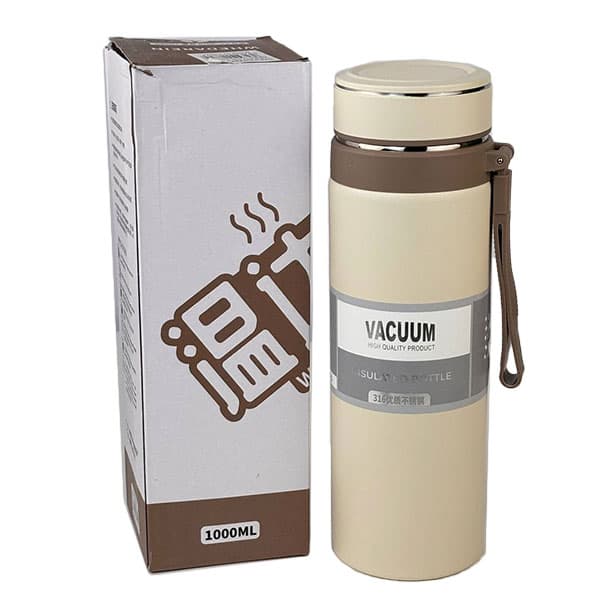 فلاسک استیل صافی دار VACUUM حجم 1000میل — تصویر ۴