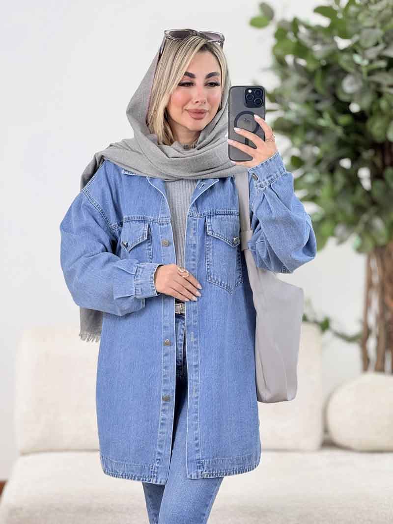 جین دو جیب پاکتی رستا کد8515 — تصویر ۴