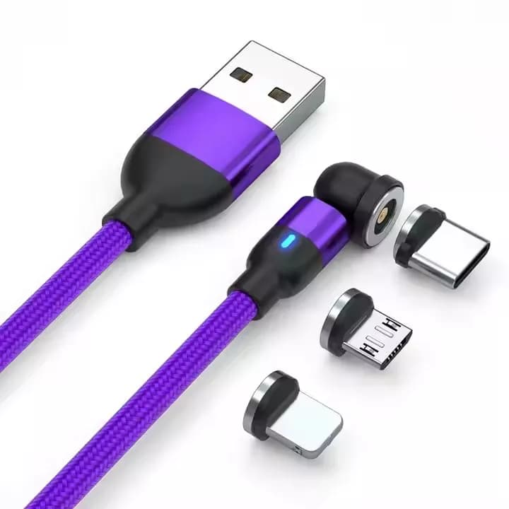 کابل شارژ مگنتی 3 سری تایپ C ، میکرو و ios — تصویر ۳