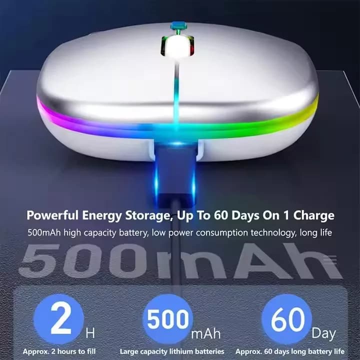 ماوس بی سیم RGB شارژی — تصویر ۸