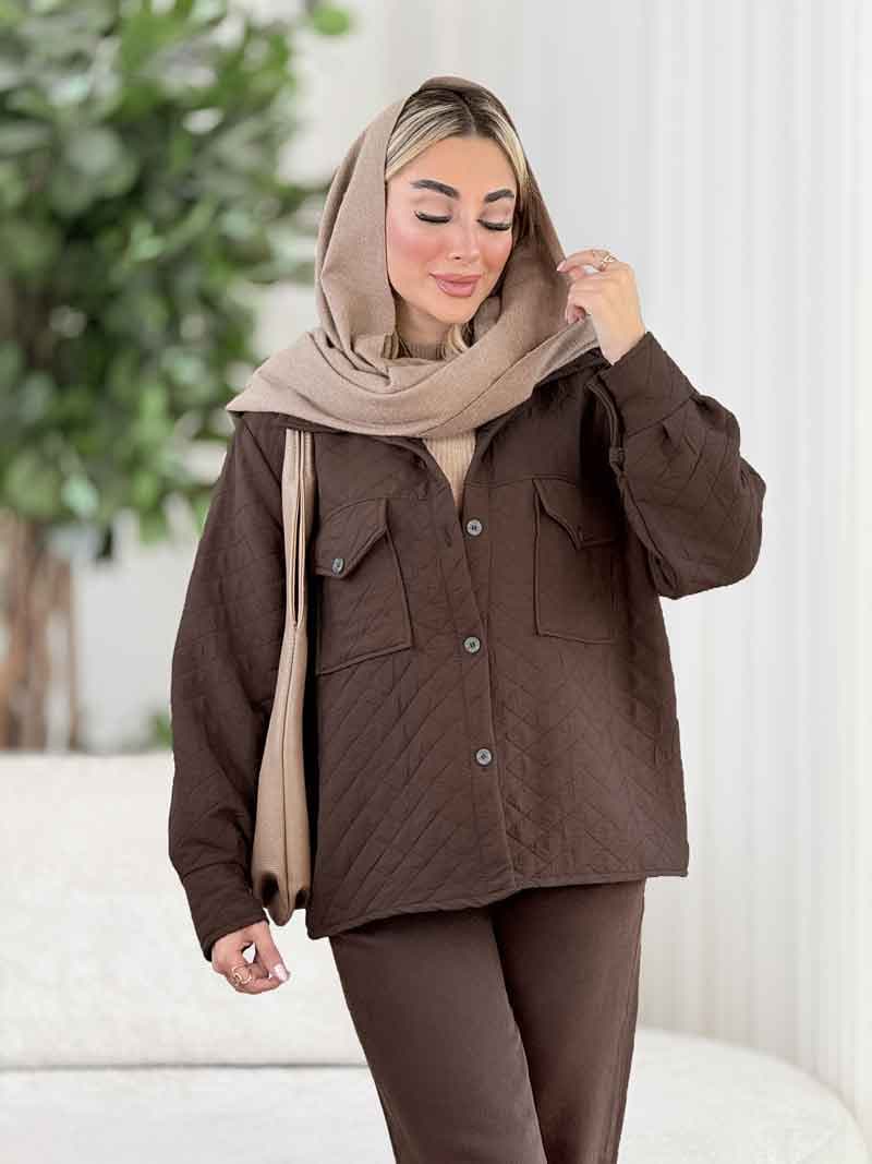 کت طرح لوزی دو جیب کد 8489 — تصویر ۳