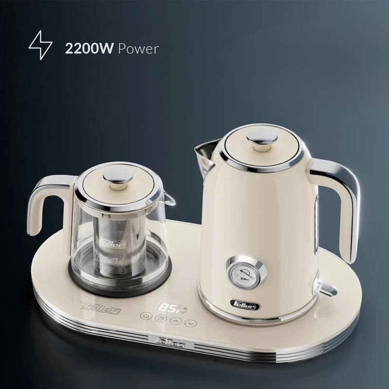 چای ساز کنار هم فلر کرمی مدل TS 490 — تصویر ۳