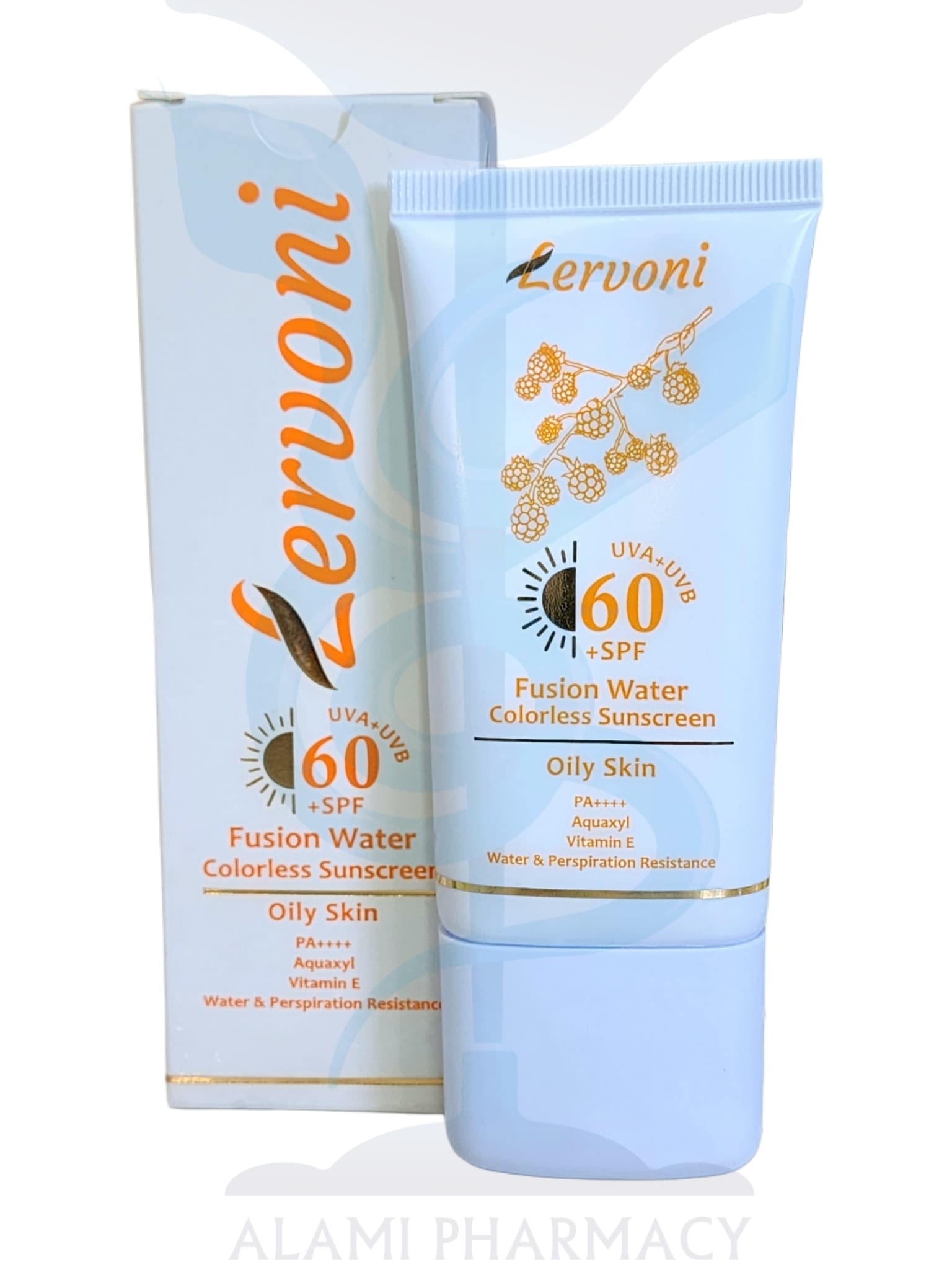 فلوئید ضد آفتاب فیوژن واتر بی رنگ SPF60 مناسب پوست های چرب لروونی 50 میل