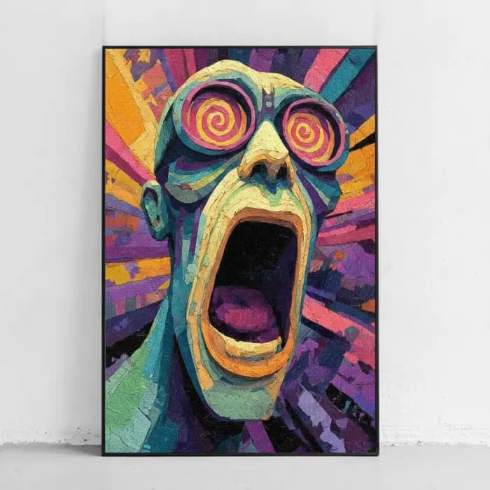پوستر و تابلو طرح Psychedelic Scream