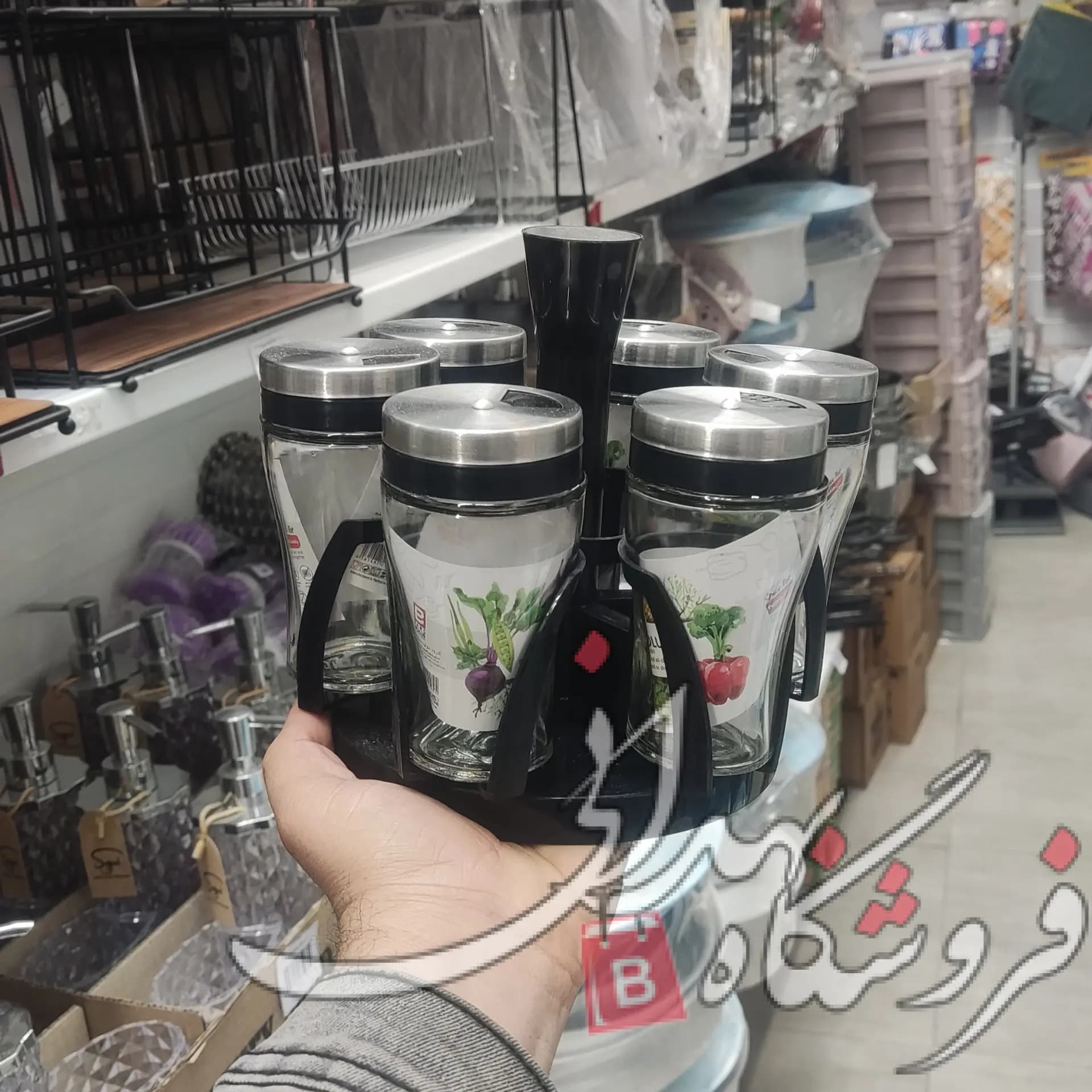 جا ادویه چرخشی 6 عددی پرنس — تصویر ۲
