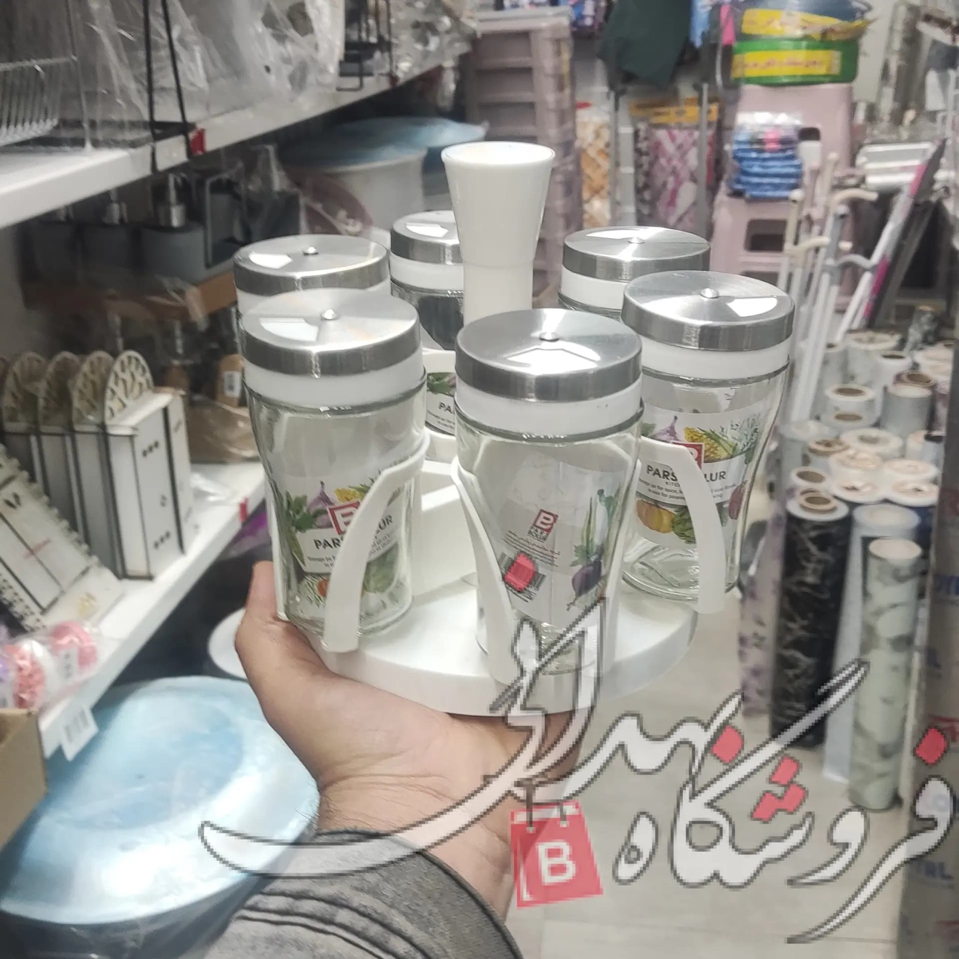 جا ادویه چرخشی 6 عددی پرنس — تصویر ۳