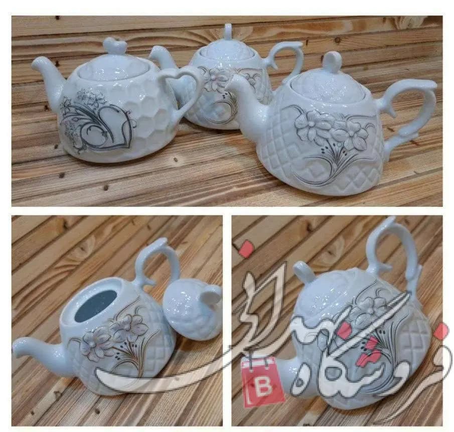 قوری چینی روکتری گل برجسته 245.308 — تصویر ۴