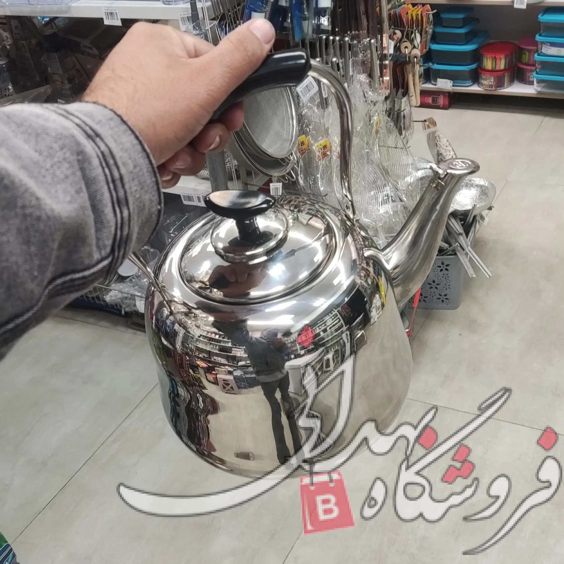 کتری استیل 3 لیتر 103 MRS — تصویر ۳