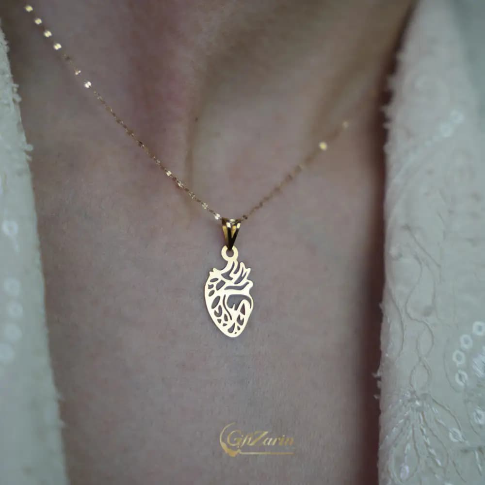 گردنبند طلا قلب N29