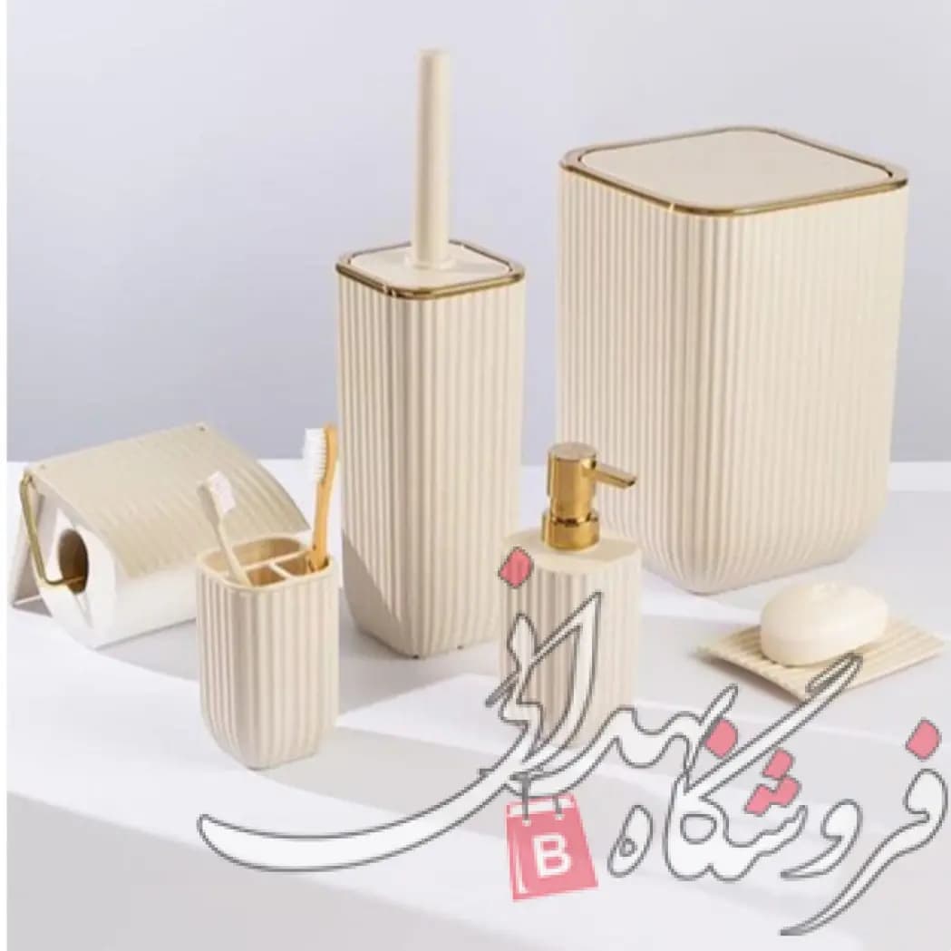 ست سرویس بهداشتی بادبزنی زبرا 4 گوش همارا 660285