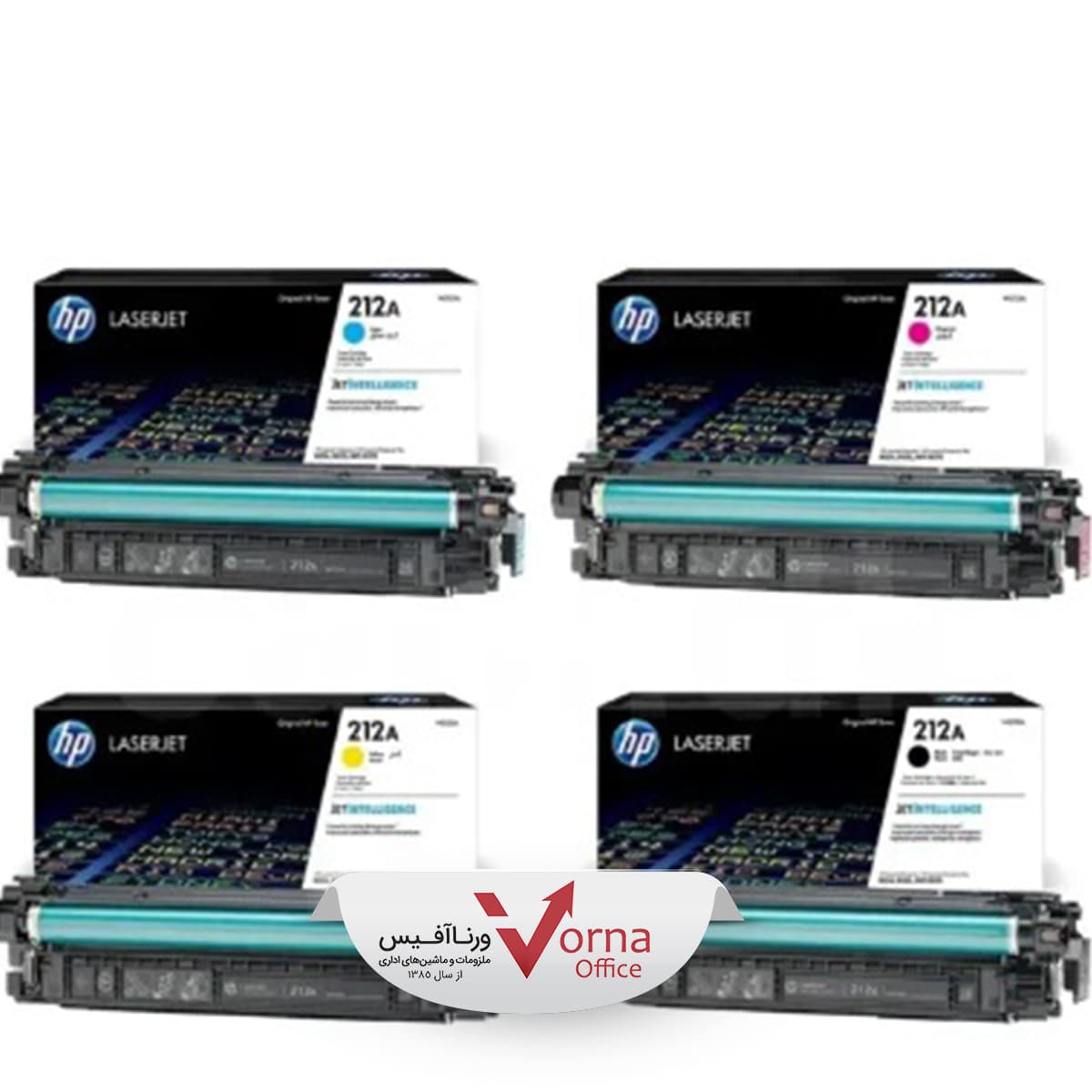 کیت 4 رنگ کارتریج لیزری طرح HP کد 212A — تصویر ۳