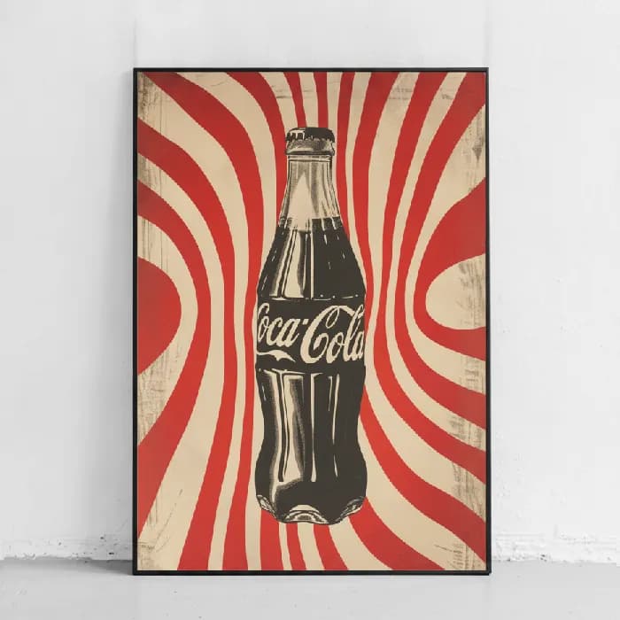 پوستر و تابلو مینیمال طرح Coca-Cola