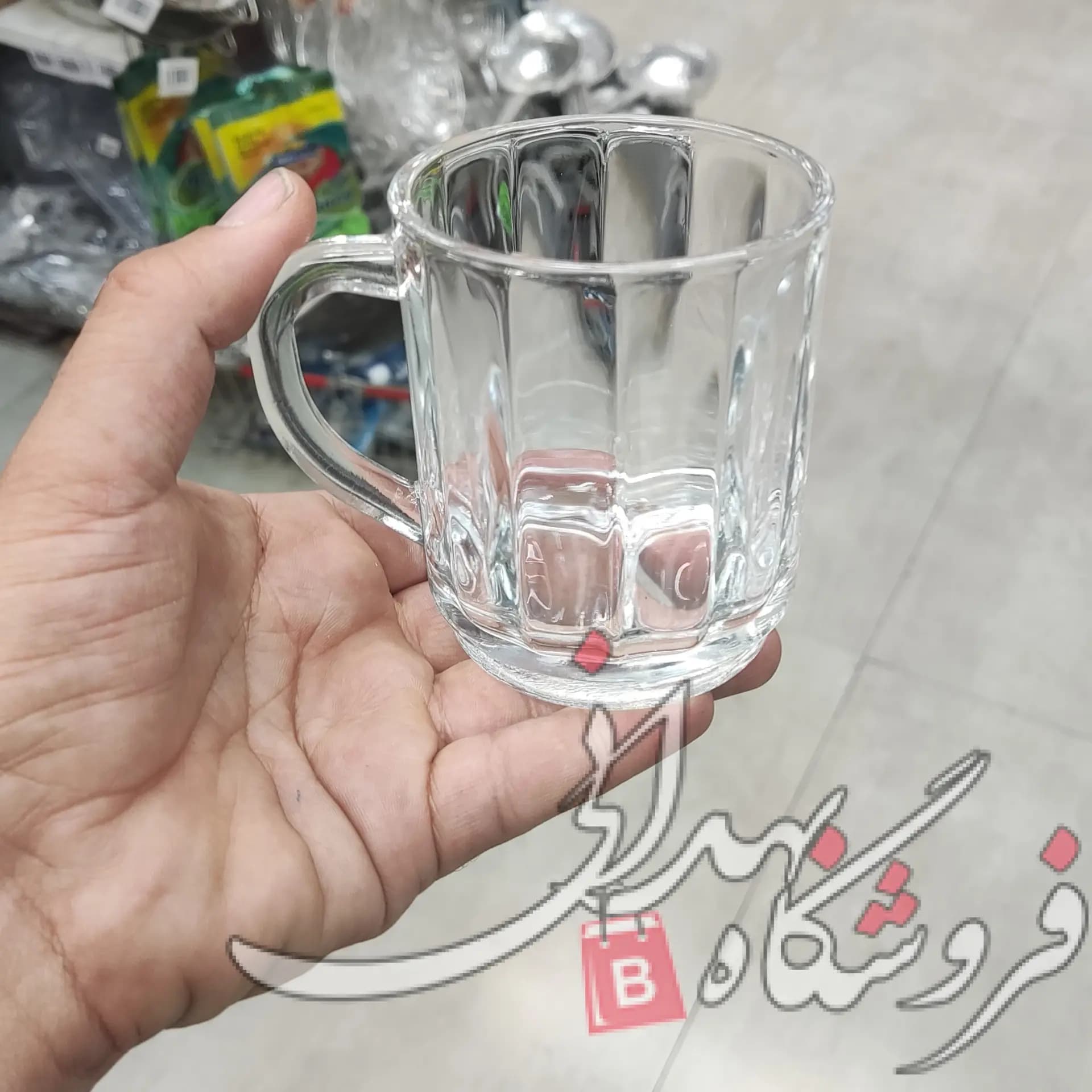 نیم لیوان شیشه ای رزیتا 6 عددی شیرینگ