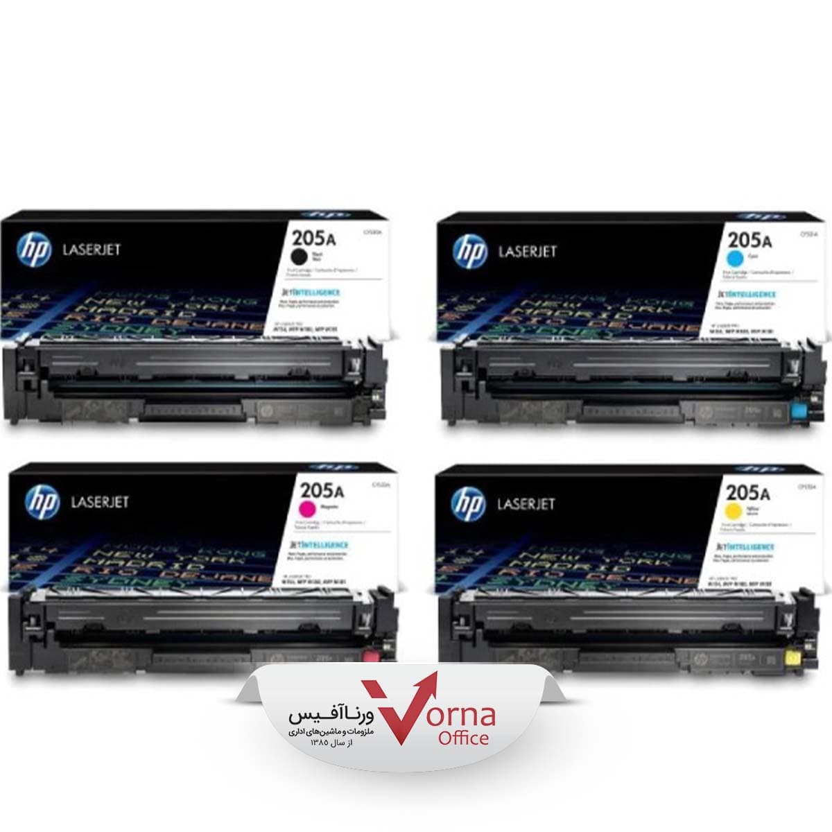 کیت 4 رنگ کارتریج لیزری طرح HP کد 205A — تصویر ۳
