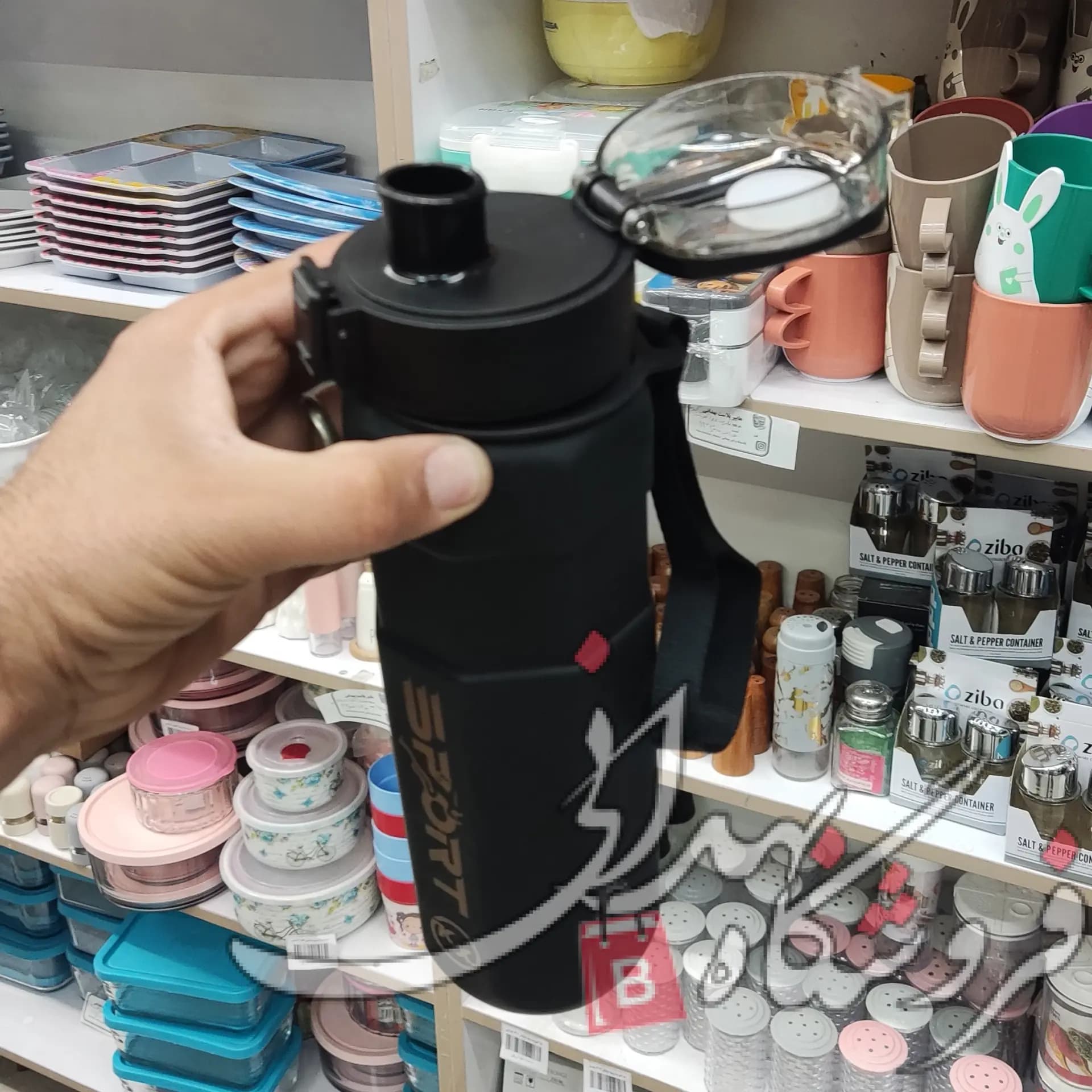 قمقمه اسپرت 6 ضلعی 1000میل کدA290 — تصویر ۳