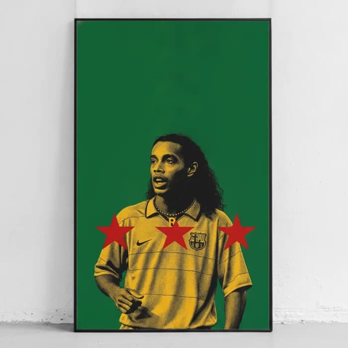 پوستر و تابلو فوتبالی طرح Ronaldinho