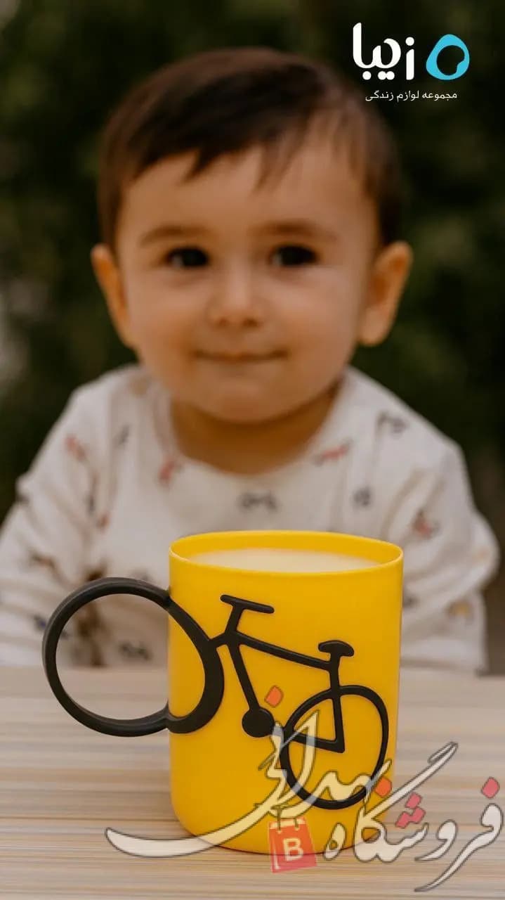 لیوان پلاستیکی زیبا دوچرخه — تصویر ۲