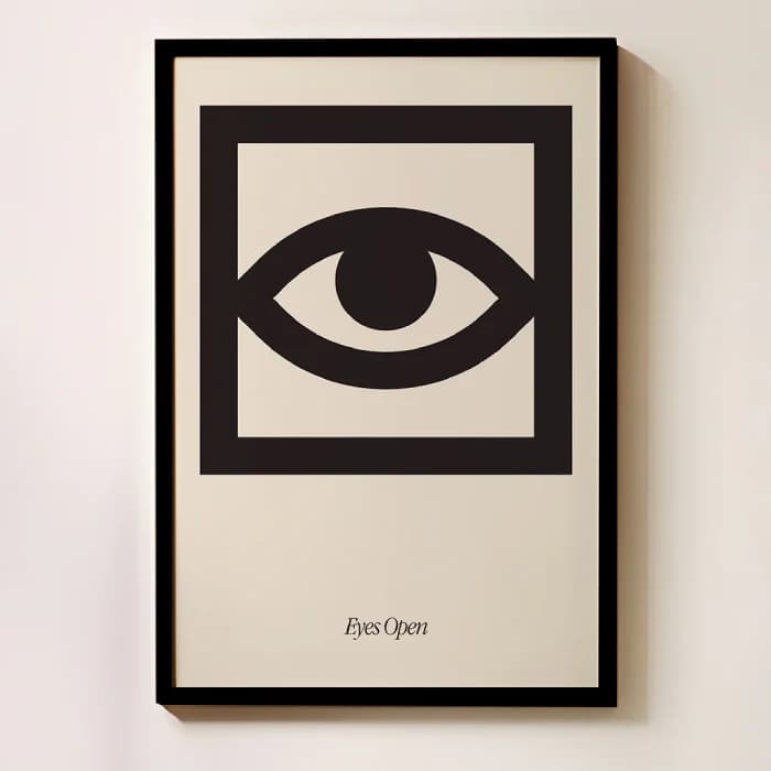 پوستر و تابلو مینیمال طرح Eyes Open
