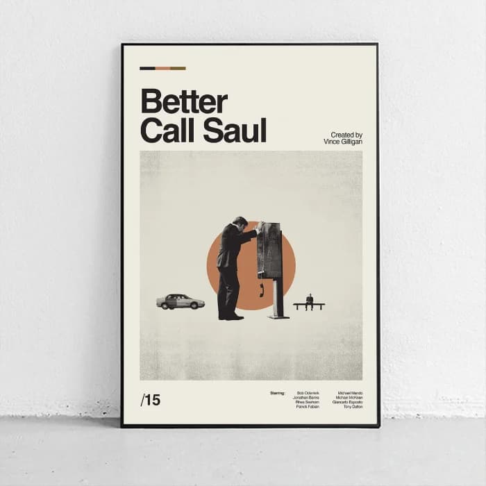 پوستر و تابلو مینیمال طرح Better call saul