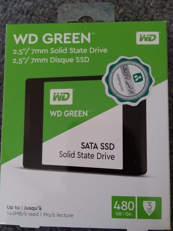 SSD اینترنال وسترن دیجیتال مدل Green ظرفیت 480 گیگابایت — تصویر ۴