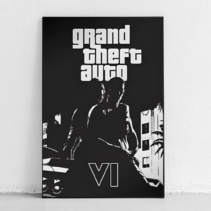 پوستر و تابلو گیمینگ طرح Grand theft auto VI