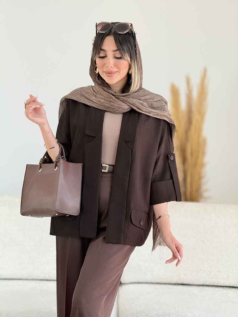 مانتو آستین پاگن کامیلا کد 7972 — تصویر ۲