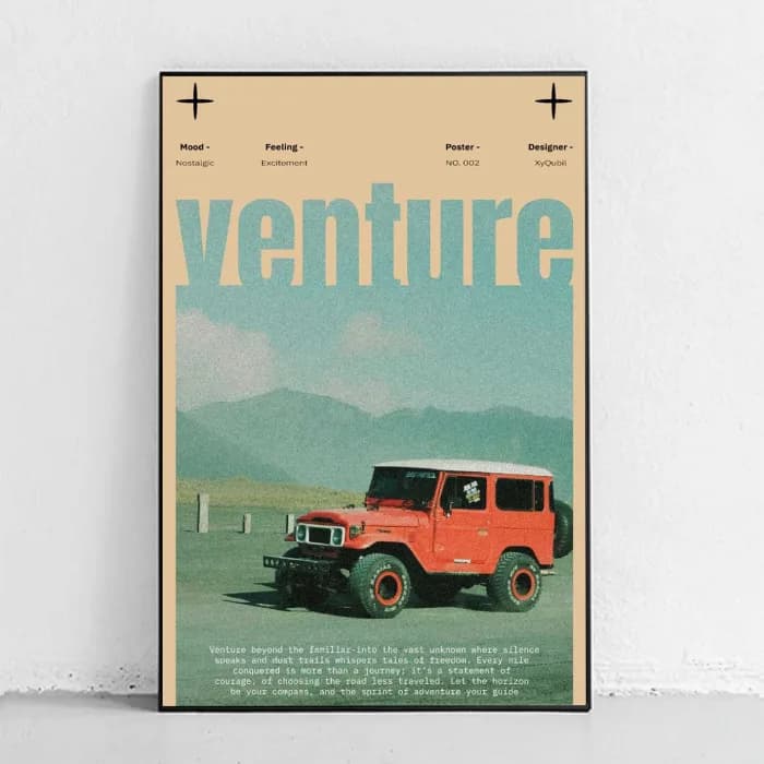 پوستر و تابلو مینیمال طرح Venture