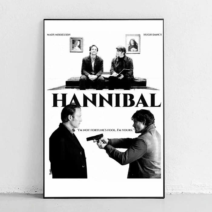 پوستر و تابلو مینیمال طرح Hannibal
