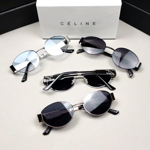 عینک آفتابی سلین بیضی celine فلزی — تصویر ۲