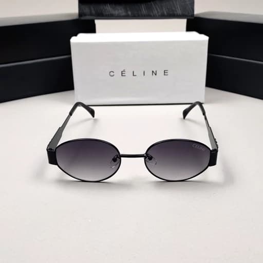 عینک آفتابی سلین بیضی celine فلزی — تصویر ۶