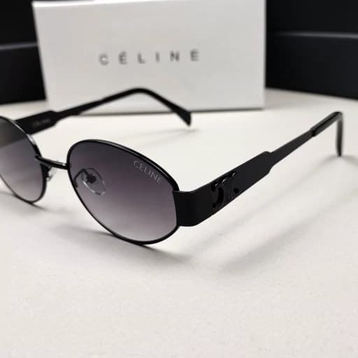 عینک آفتابی سلین بیضی celine فلزی — تصویر ۴