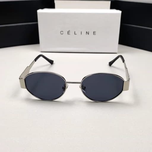 عینک آفتابی سلین بیضی celine فلزی — تصویر ۸