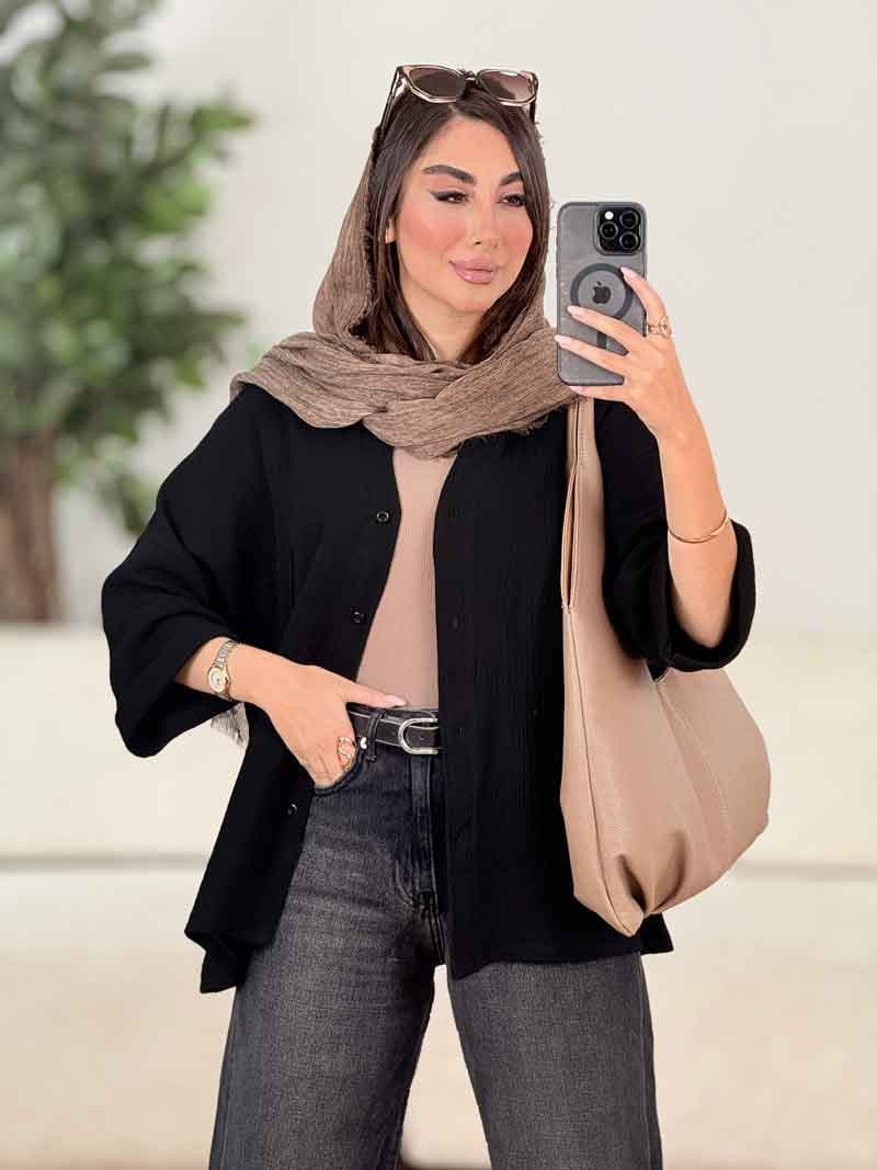 مانتو تک جیب تابان کد 8255 — تصویر ۵