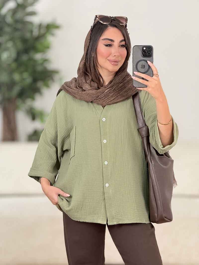 مانتو تک جیب تابان کد 8255 — تصویر ۶