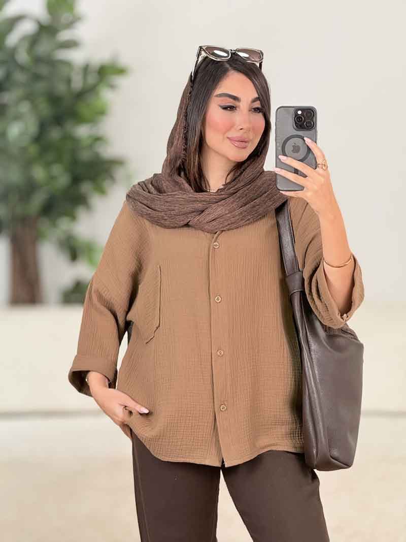 مانتو تک جیب تابان کد 8255 — تصویر ۲