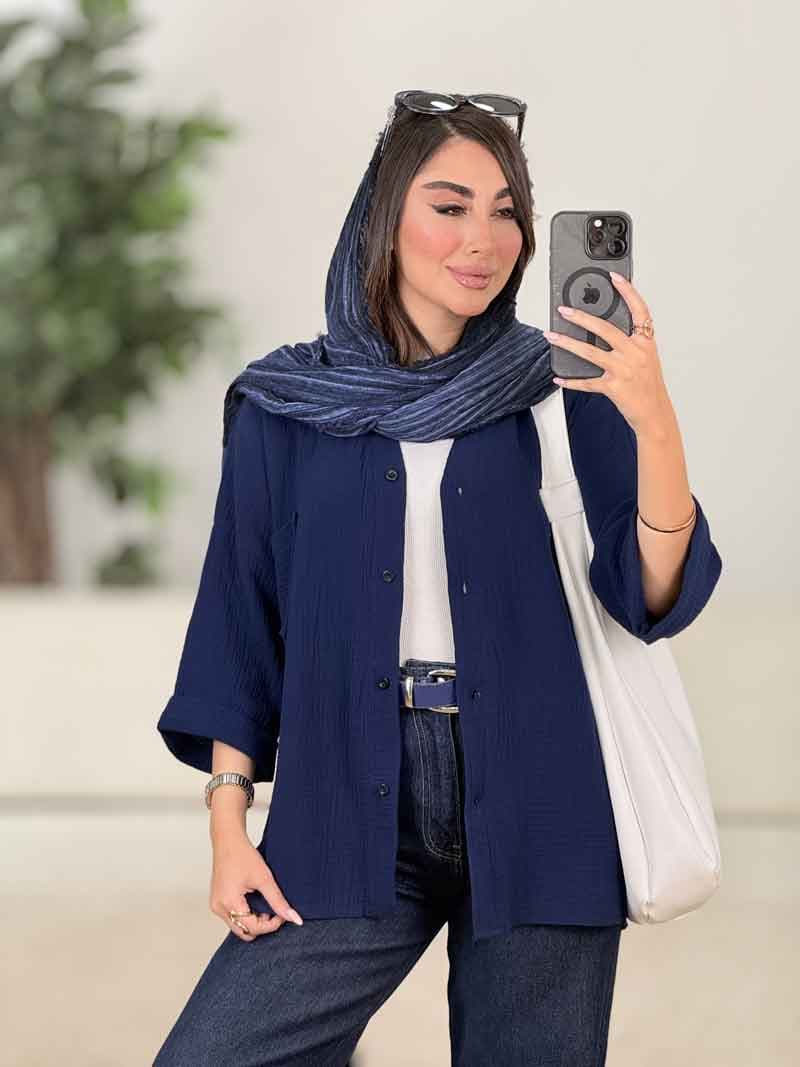 مانتو تک جیب تابان کد 8255 — تصویر ۷