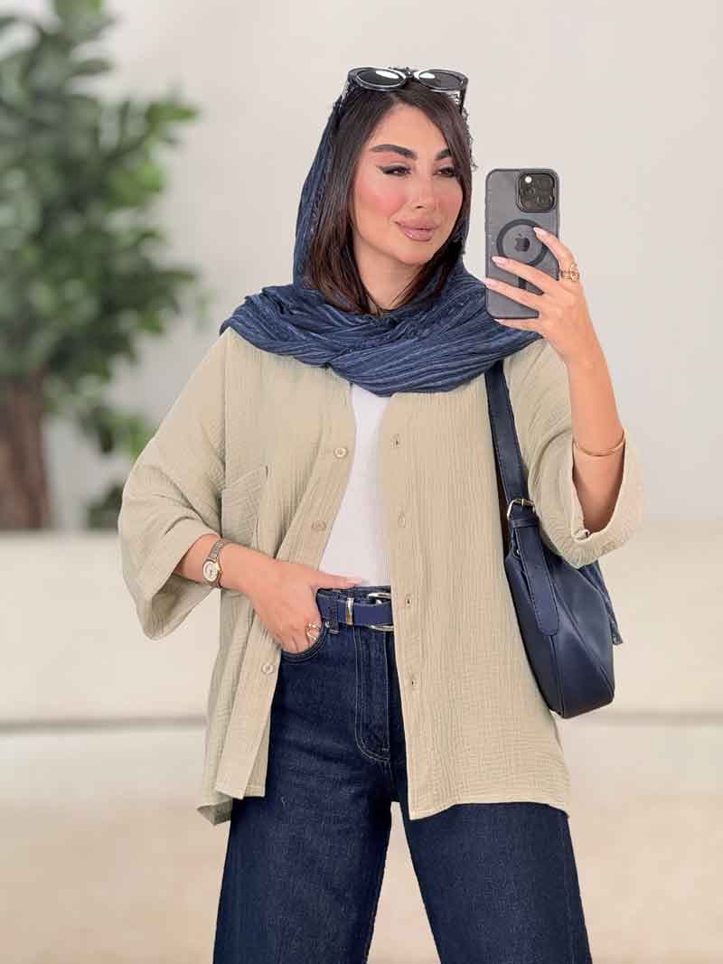 مانتو تک جیب تابان کد 8255 — تصویر ۴