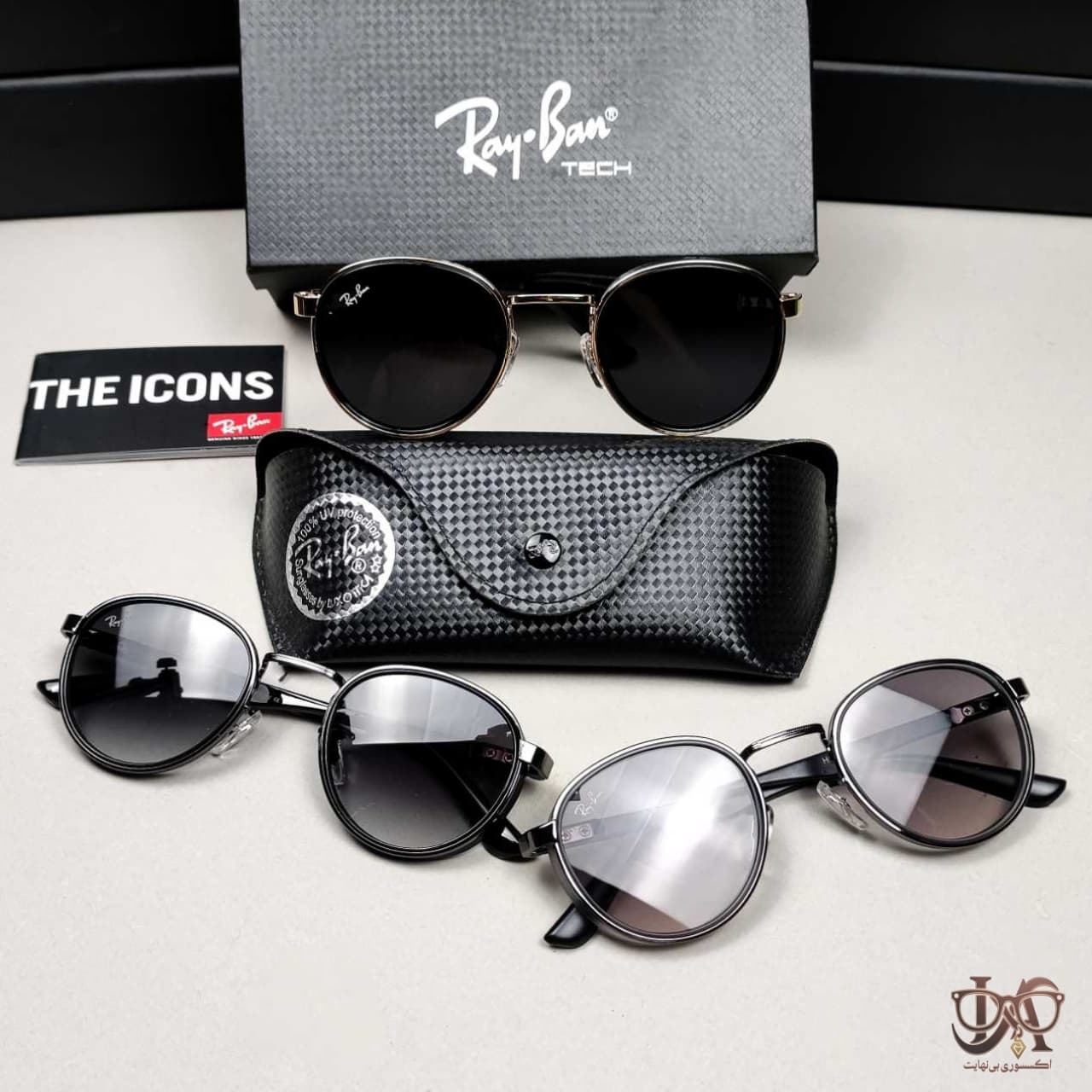 عینک آفتابی گرد(دایره) ریبن Rayban H2407