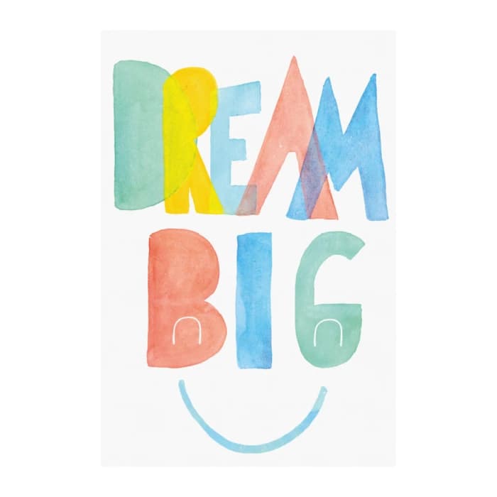 پوستر و تابلو اتاق کودک طرح Dream Big